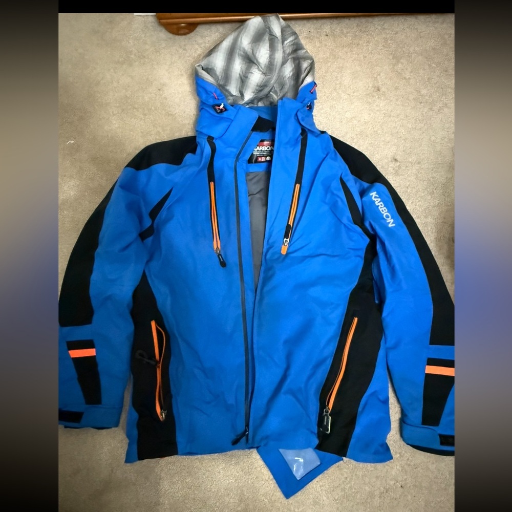 Karbon Men's Blue Ski & Snowboard Jacket
